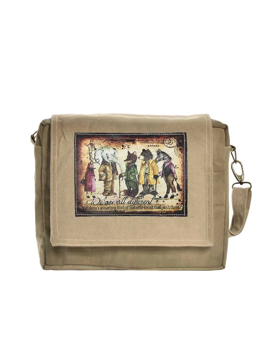 We Are All Different Tent Crossbody for wholesale by Vintage Addiction