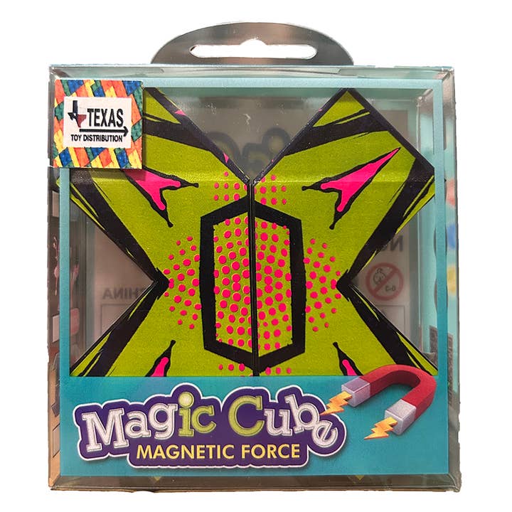 Texas Toy Distribution - Wholesale Fidget toy – Kids - Magic Cube Magnetic Forces Fidget Toy, Displays of 125