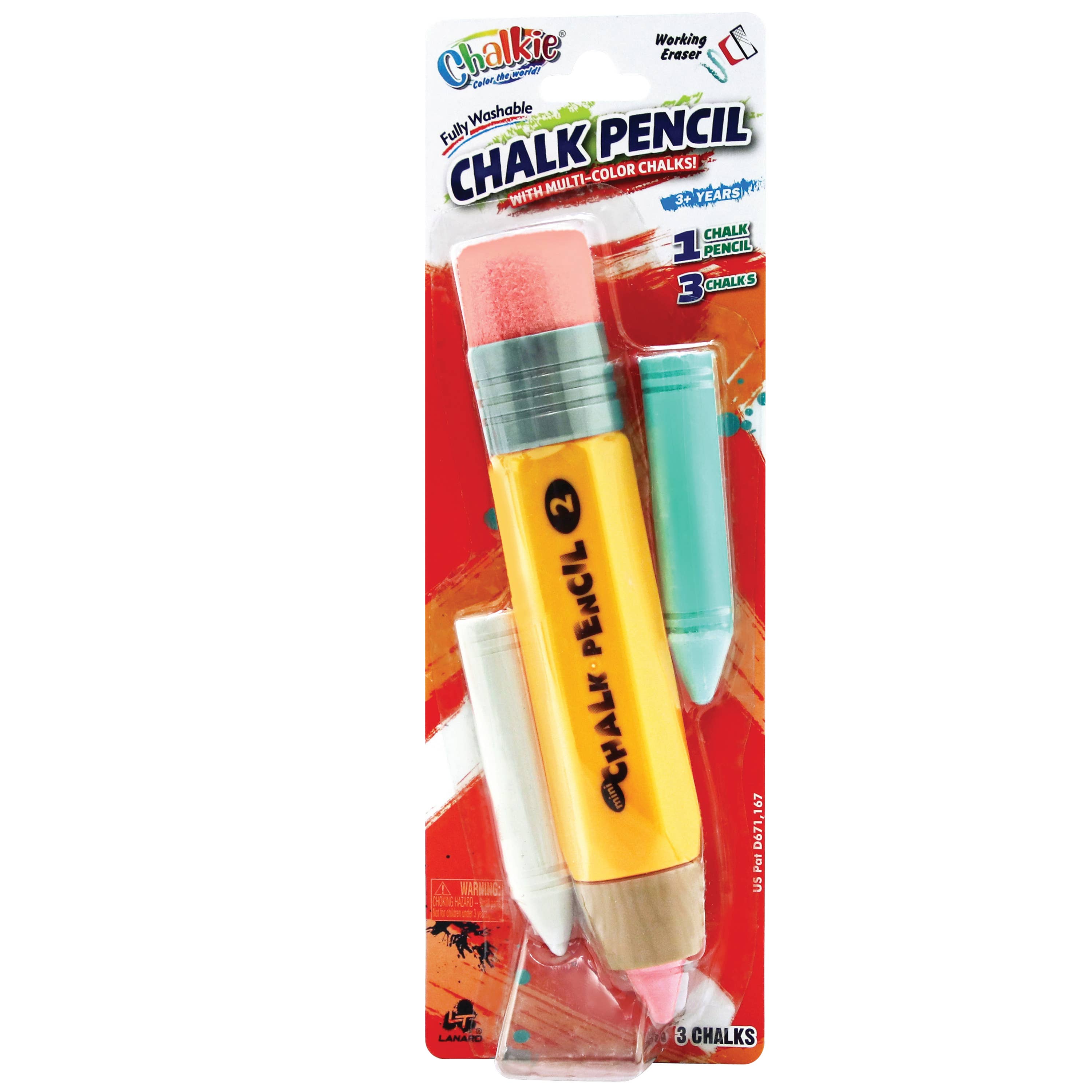 US Toy Company - Wholesale Chalk - Chalk Pencils 16-unit Display0