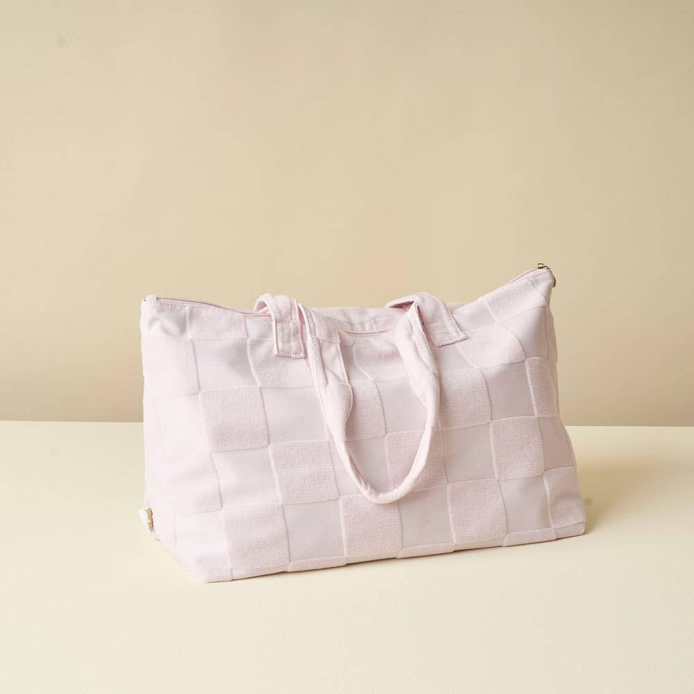 The Darling Effect - Wholesale Tote Bag - Women's - Terry Tote-Purple Check2