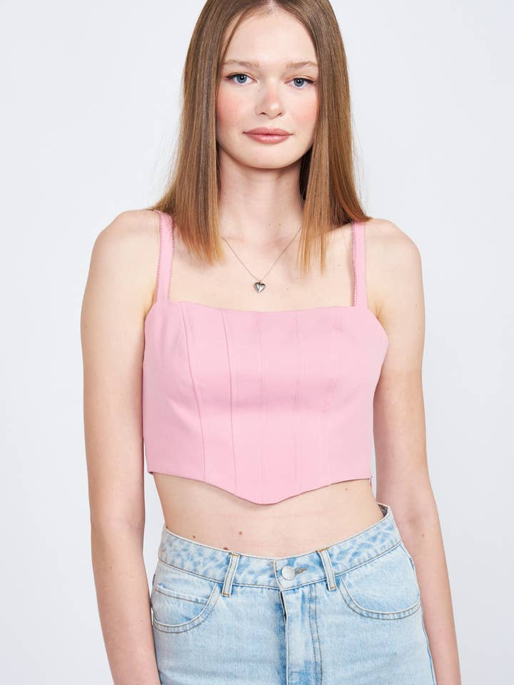 CROP TOP MET SPAGHETTIBANDJES voor wholesale door Emory Park