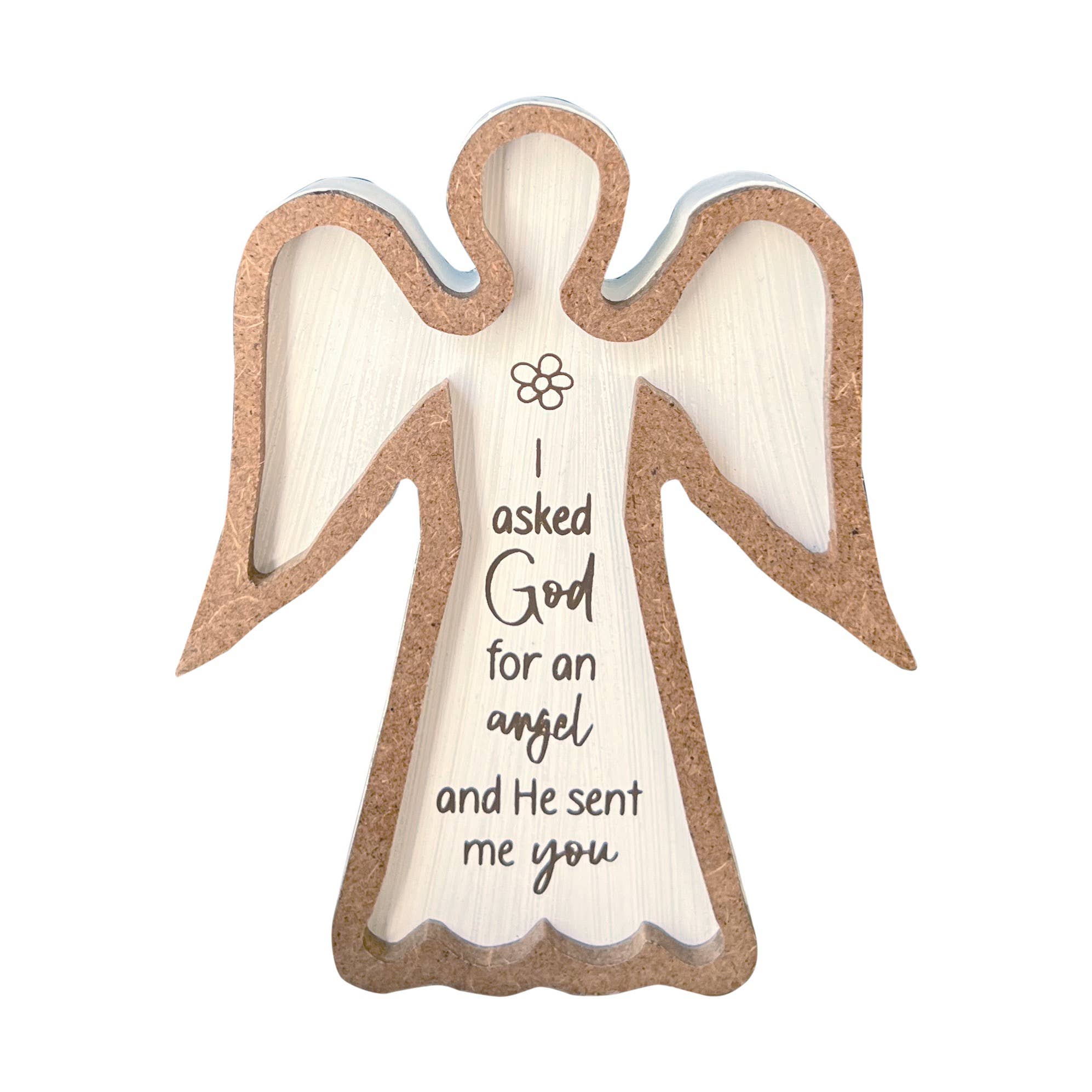 Abbey + CA Gift – wholesale Decorative tabletop object – Framed Standing Angel Plaques2