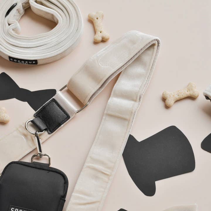 Cocopup London - Wholesale Bag Strap - Unisex - Velvet Bag Strap - Champagne