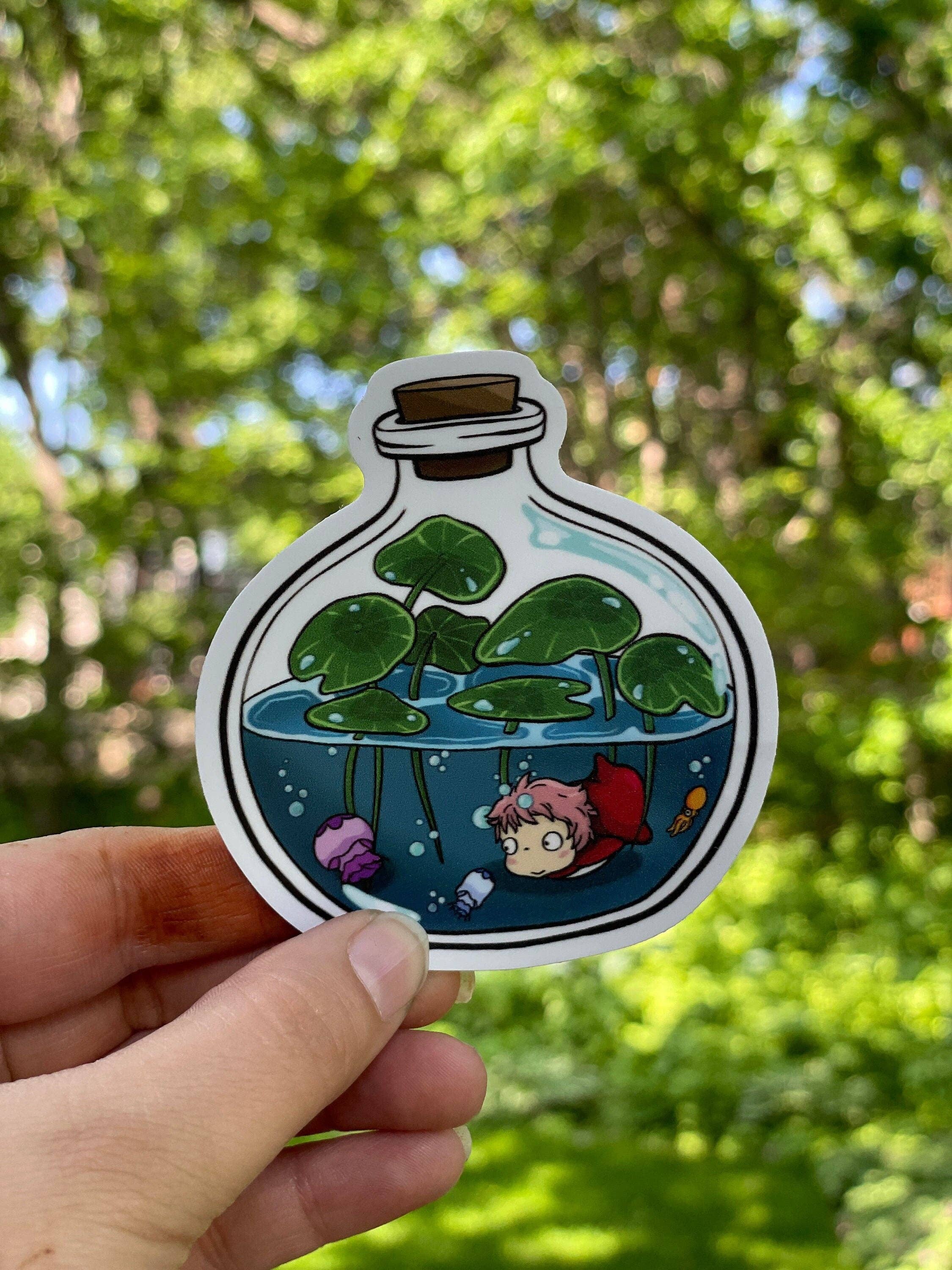 Henna Harvest – Großhandel Aufkleber – Ponyo-Aufkleber mit Seerosen0