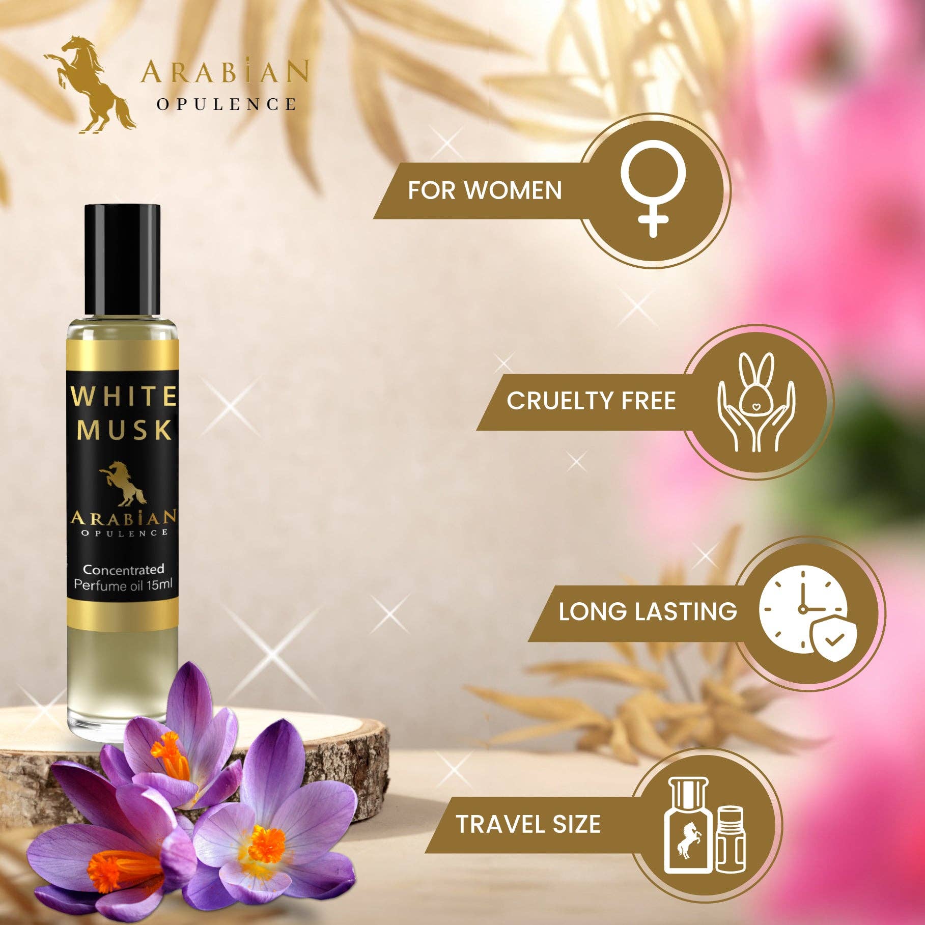 Arabian Opulence - Wholesale Geurolie - FR297 WHITE MUSK - Parfum Lichaamsolie - Alcoholvrij7