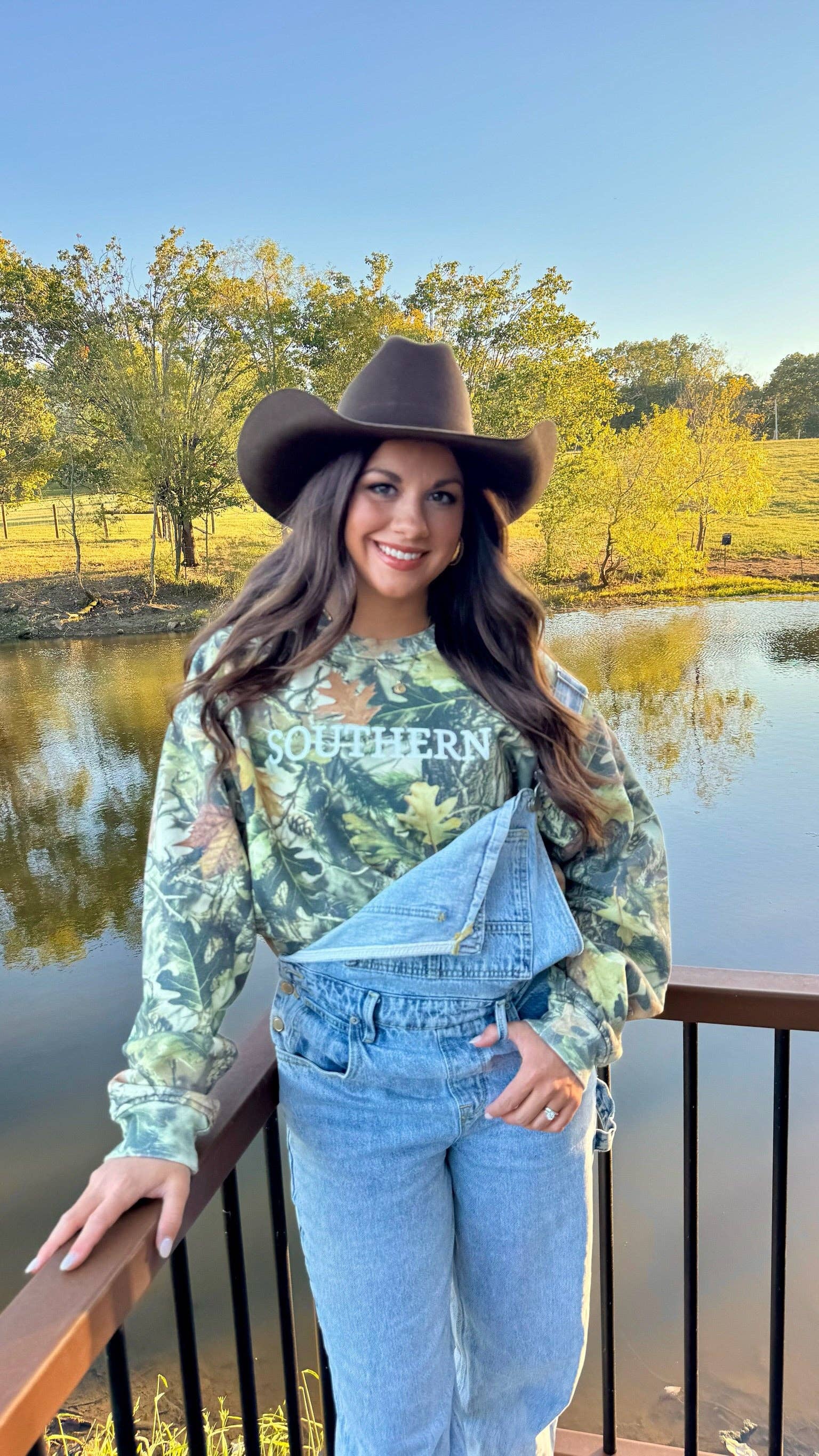 Southern Wives Club - Wholesale Graphic Sweatshirt - Women's - Southern Camo Sweatshirt0