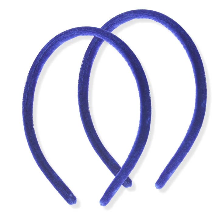 Topkids Accessories - Wholesale Fashion Headband - Women's - 2pc 1cm/0.4" Thin Velvet Hair Bands Headbands Alice Bands Head Bands Hair Accessories Hair Styling Accessories Women's Fashion Headbands Girls Fashion10