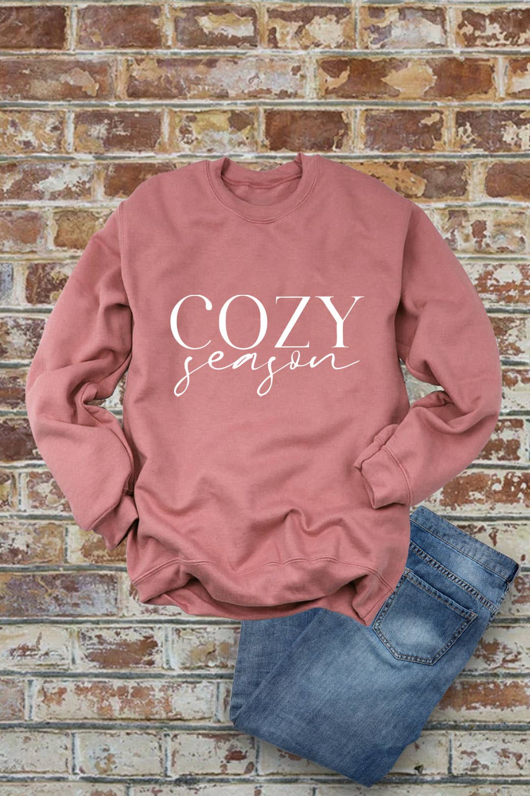Top Avenue - Wholesale Graphic Sweatshirt - Women's - Cozy Season, Christmas,  Unisex Crew-Neck FLEECE Sweatshirt3