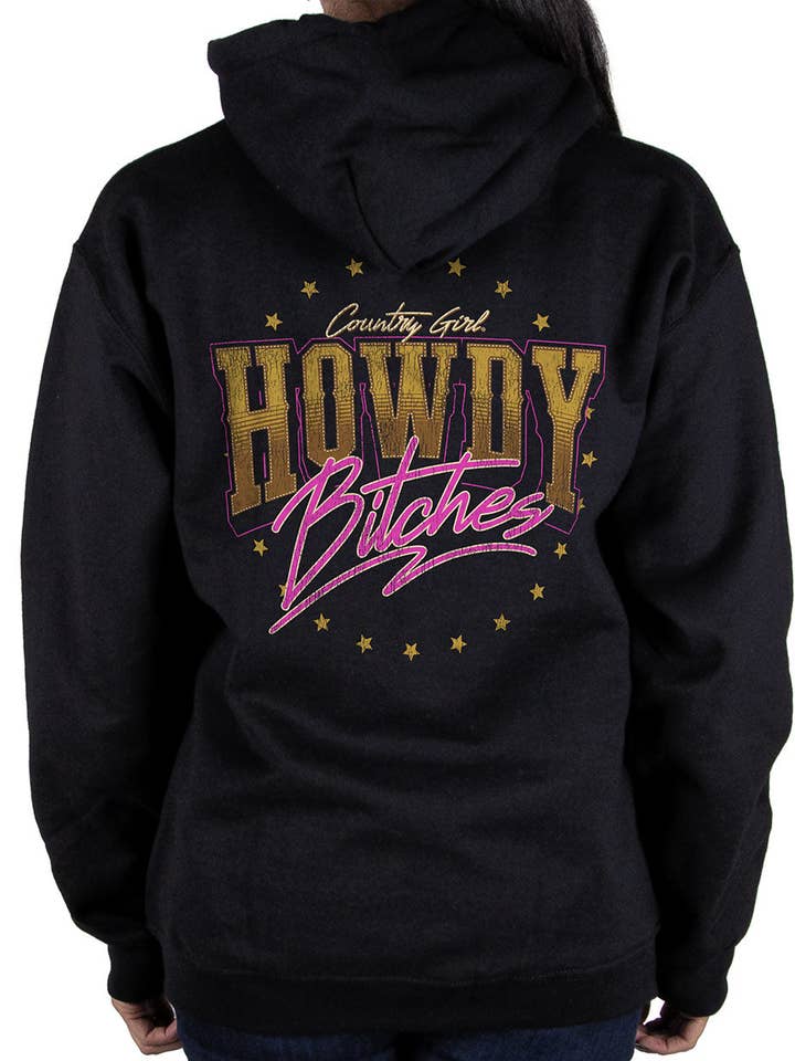 Country Girl® Women's Howdy Bitches Hoodie for wholesale by Country Girl Store