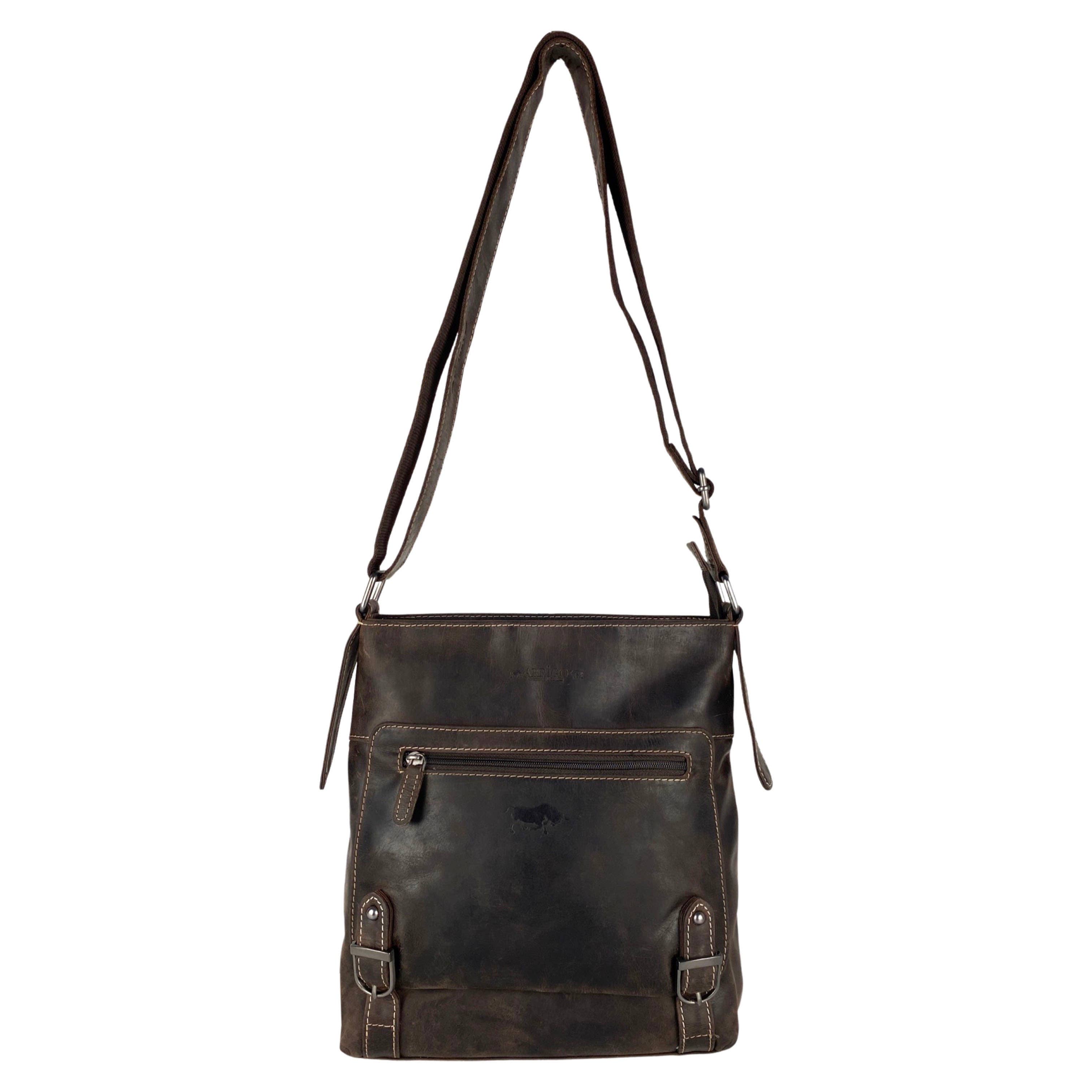 Arrigo – Großhandel Schultertasche – Unisex – Arrigo Unisex-Schultertasche aus Büffelleder, 3 Farben14