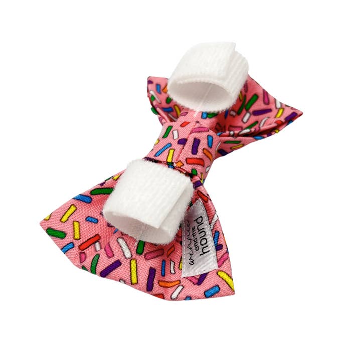 Winnie and the Hound - Wholesale Pet Bow Tie - Dog - Dark Pink Sprinkles Pet Bow Tie for Birthdays / Celebrations3