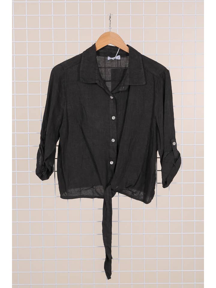 LINEN & COTTON HOUSE - Wholesale Button Down Shirt - Women's - 6228 100% LINEN SHIRT 10