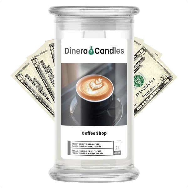 Coffee Shop - Dinero Candles for wholesale by JewelryCandles.com