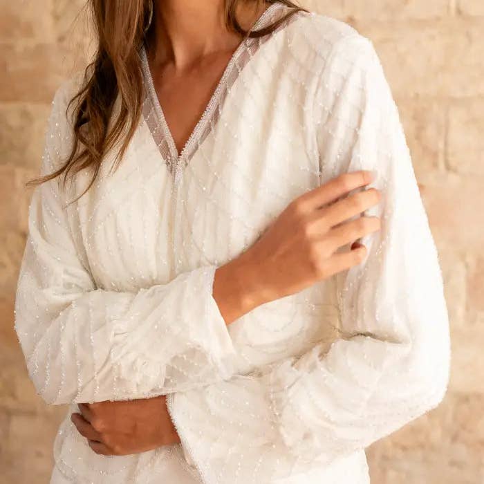 Fine White Jewel Jacket for wholesale by ACUS