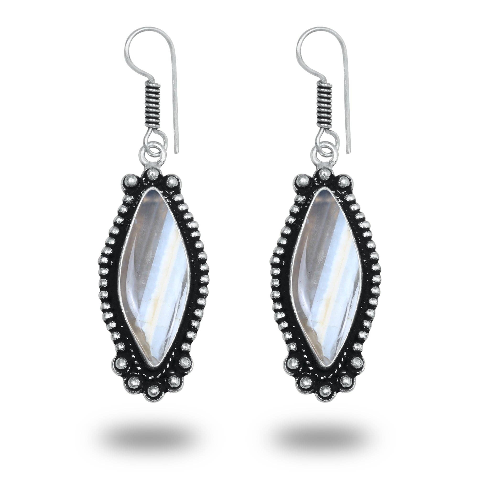 Handmade Jewels - Wholesale Dangle Earrings - Boho Crystal Earrings For Women - Silver Plated, Designer, Chic, Assorted And Wholesale9