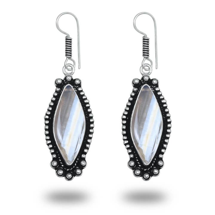 Handmade Jewels - Wholesale Dangle Earrings - Boho Crystal Earrings For Women - Silver Plated, Designer, Chic, Assorted And Wholesale9