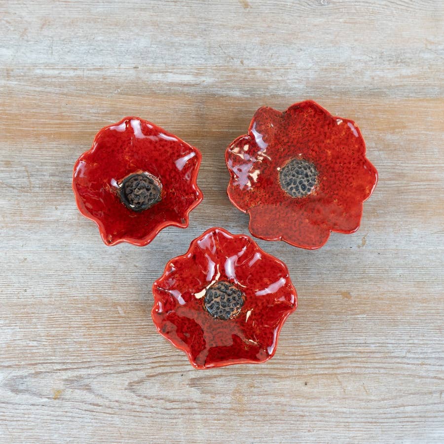 Gainsborough Giftware x Portland Living – wholesale Wreath – Freestanding Poppy Decoration, 8cm  1