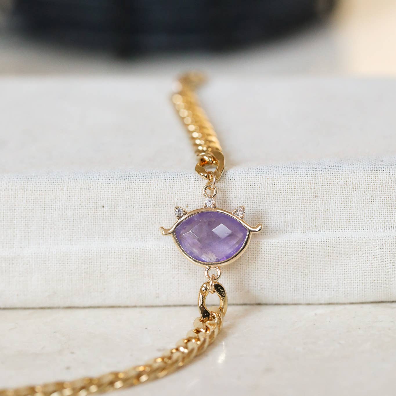 The Gilded Witch - Wholesale Charm/Dangle Bracelet - Third Eye Bracelet - Amethyst, Amazonite, Labradorite5