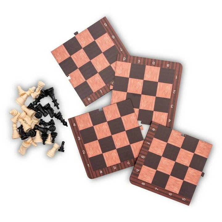 Rotermond Furniture LLC - Wholesale Wood Toy - Kids - Montessori Chess Wooden Blocks - Wooden Toys for Kids - Educational Chess Game - Montessori Toddler Toys - Wooden Block Set