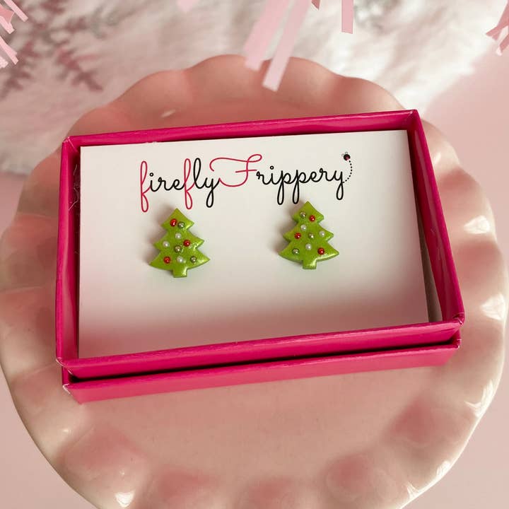 Tiny Tree Studs for wholesale by fireflyFrippery