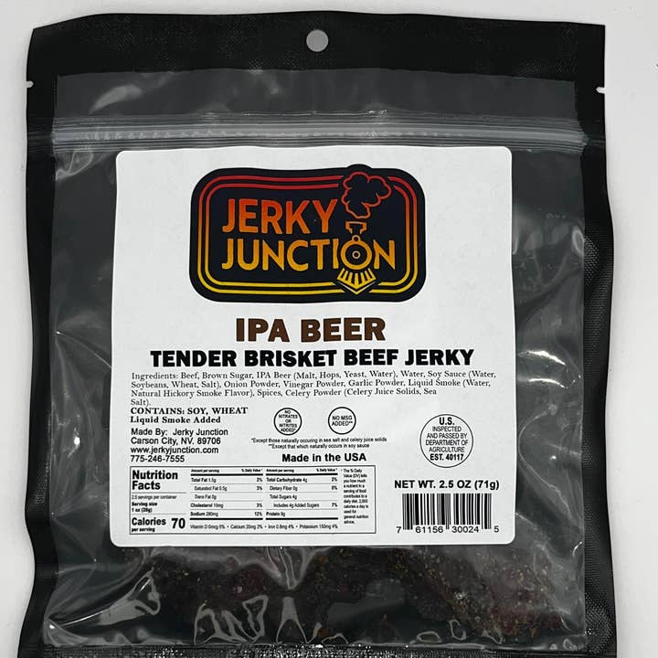 Long Beach Exotic Jerky - Wholesale Jerky - IPA Beef Jerky by Jerky Junction