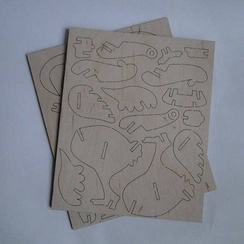 SUNROZ - Vente Jouet en bois – enfant - Kit de construction en bois pour hélicoptère 3D en bois2