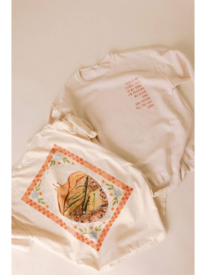 Whitney | Chaudoin Creations - Wholesale Graphic Sweatshirt - Women's - Praising My Risen King Easter Graphic 5