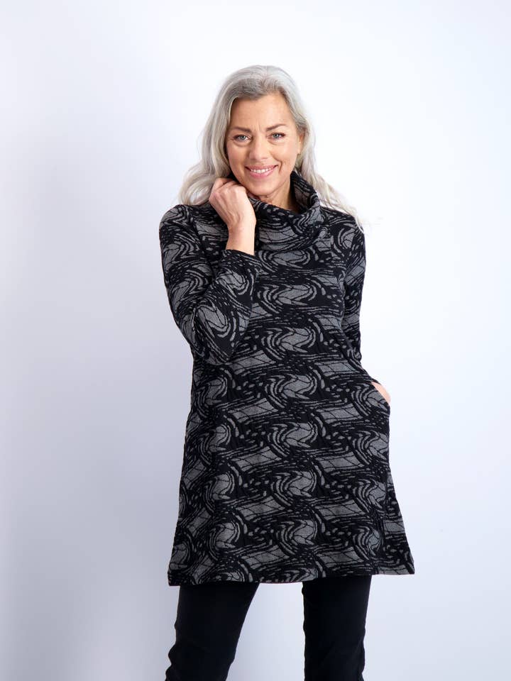 Web Weave Cowl Tunic for wholesale by Komil