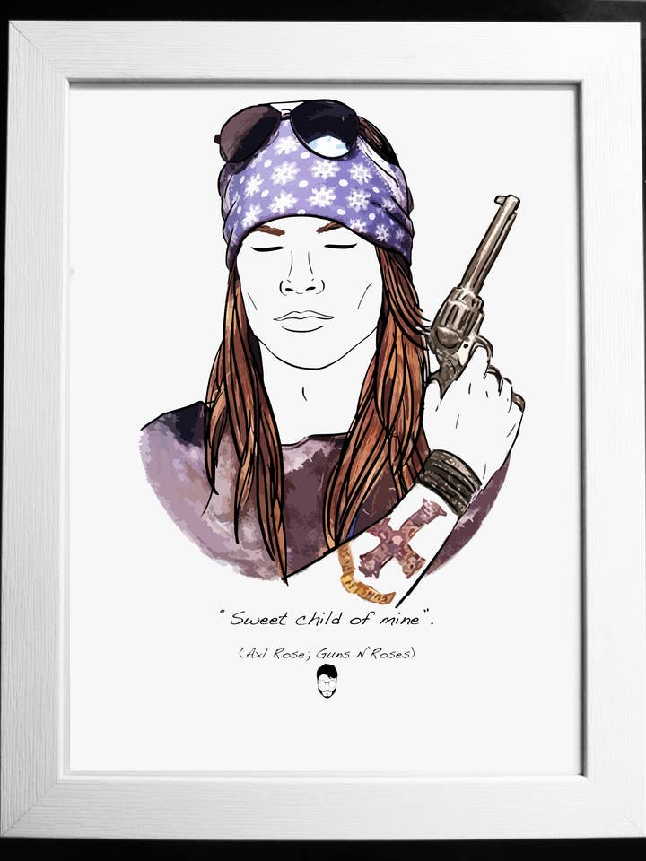 Axl Rose, Guns N' Roses for wholesale by El loco del Pelo Rizo