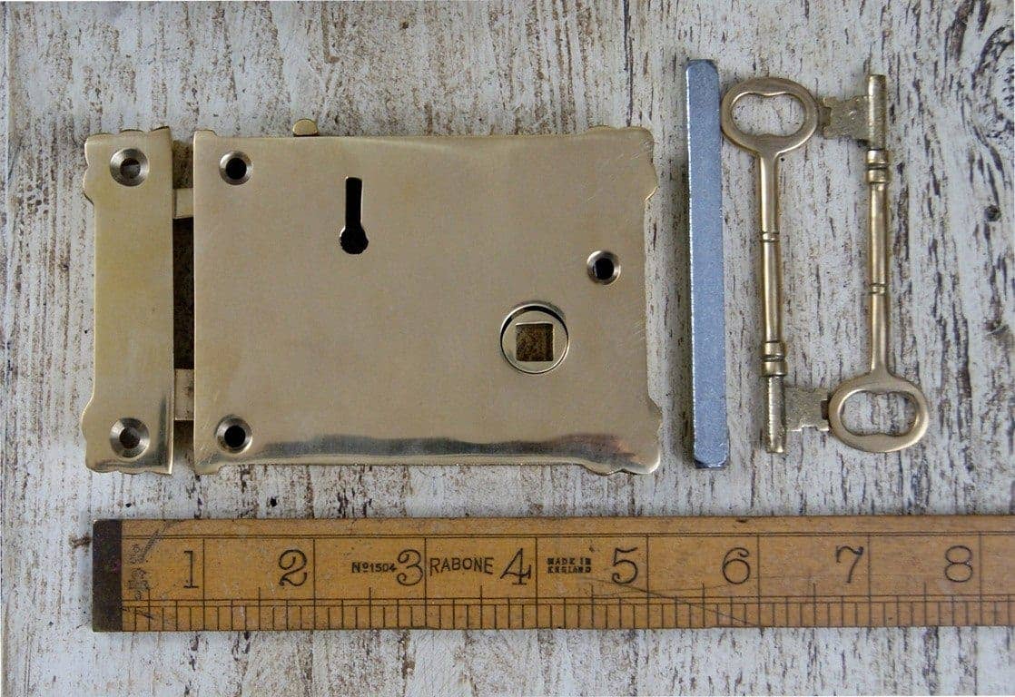 Cottingham Collection - Wholesale Door Hanger - Rim Lock Plain c/w Esc Small Solid Brass 100mm - TBD