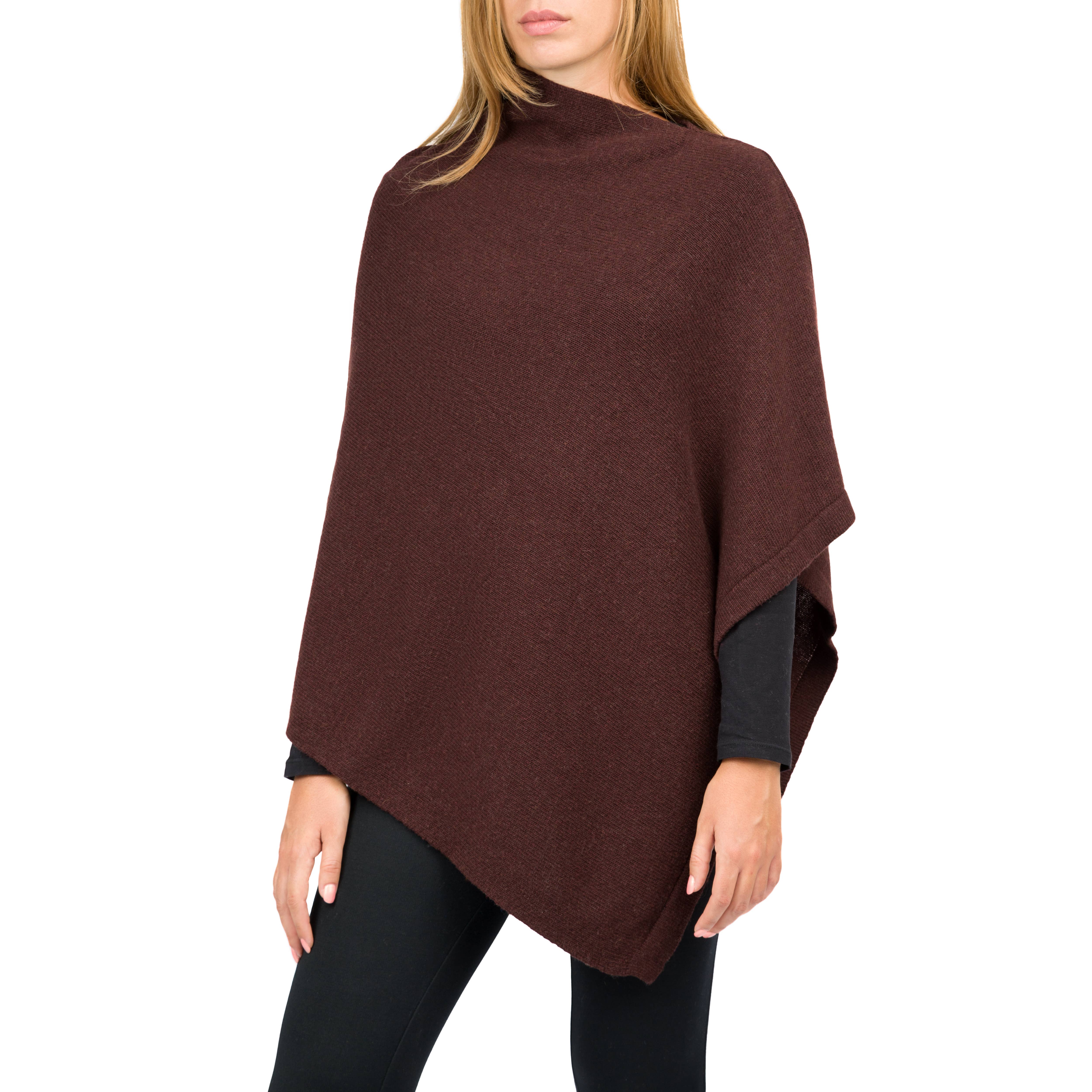 Assia di Brunetti Federica e C. s.a.s. – Engroshandel Poncho - Dame – Moon klassisk firkantet poncho i kashmirblanding15