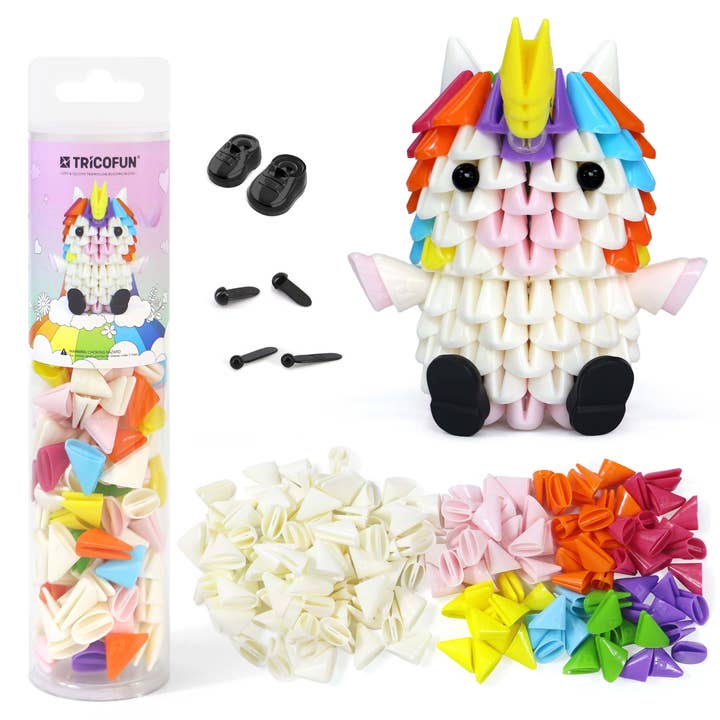 Tricofun - Wholesale Build-a-Toy - Kids - TRICOFUN™ Tube the mini unicorn building kit -10111