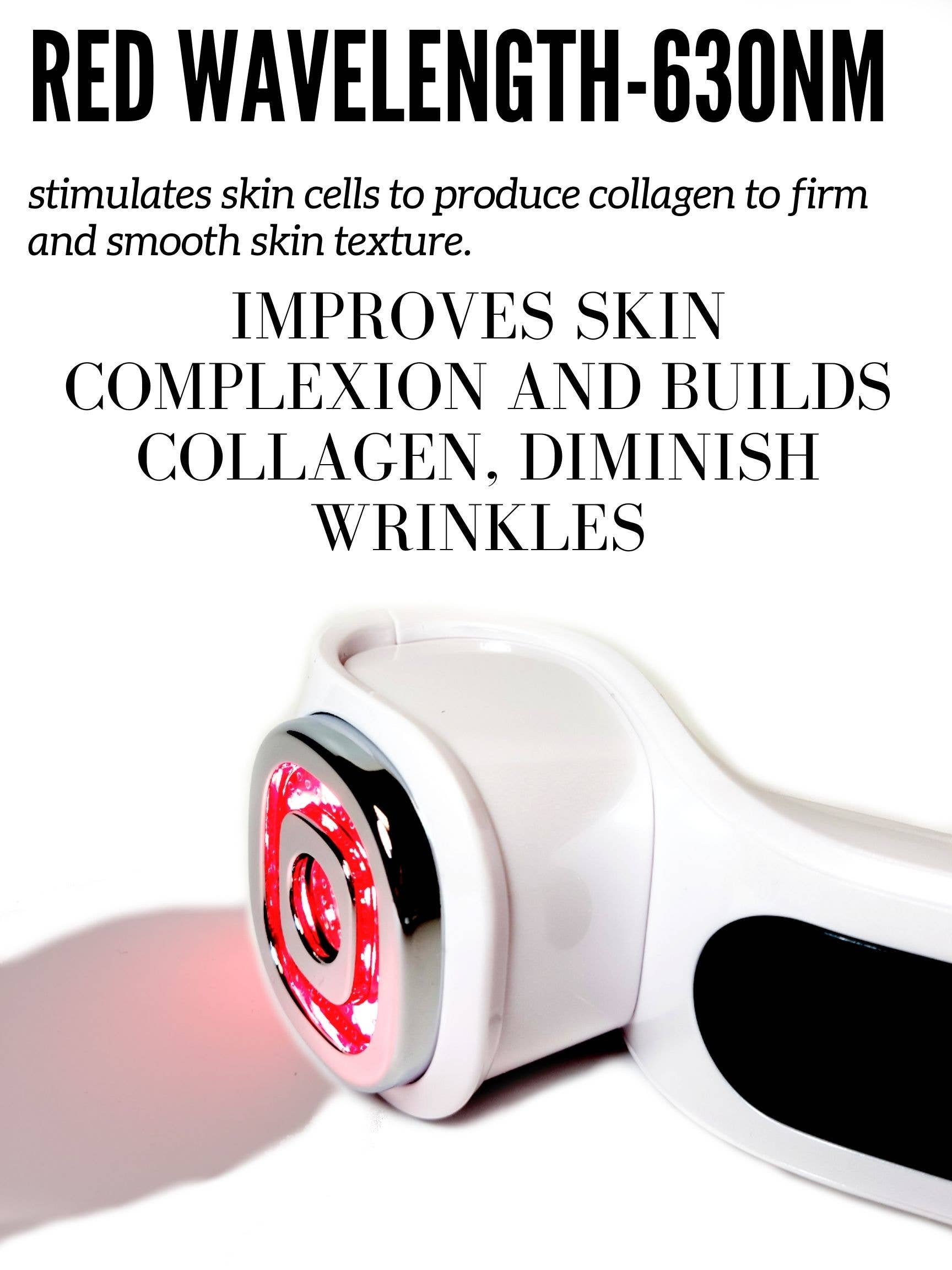 ZAQ Skin + Body Care - Wholesale Electronic Skincare Device - Facial Rejuvenation Device - 7 LED, RF, EMS, Sonic Vibration7