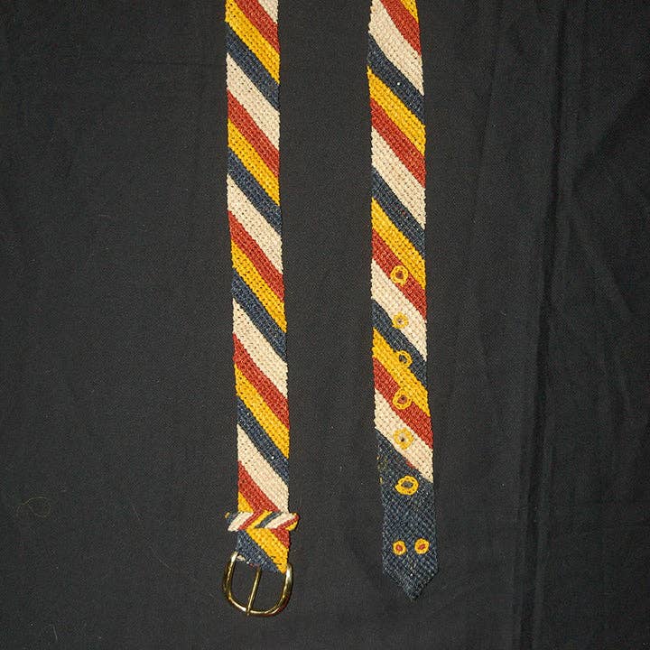 Amazon Ecology – wholesale Belt – Women's – FAIR -TRADE HAND-MADE BELT CORAL SNAKE - NACA NACA PATTERN 4- WOVEN BY PERUVIAN AMAZON ARTISAN0