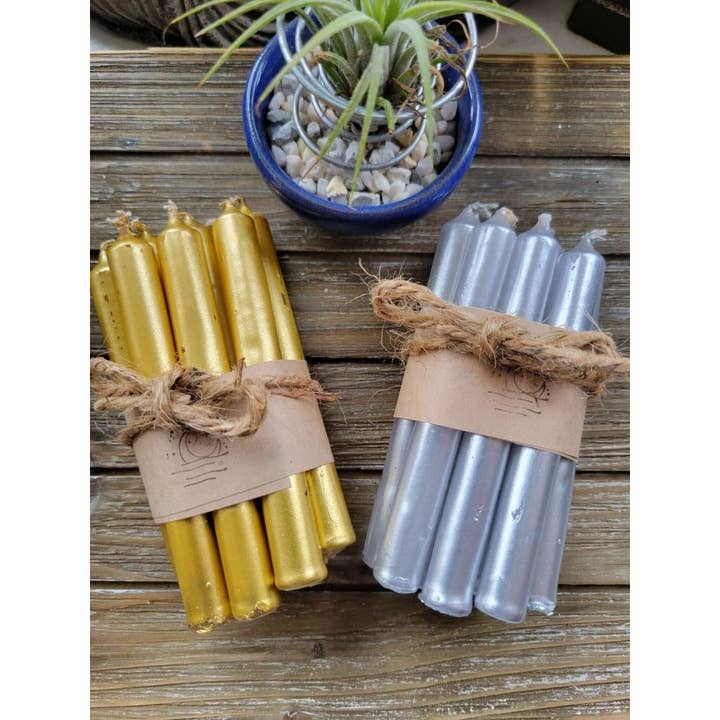 Pack of 10 , Gold and Silver Chime Candle for wholesale by My Magic Place Shop