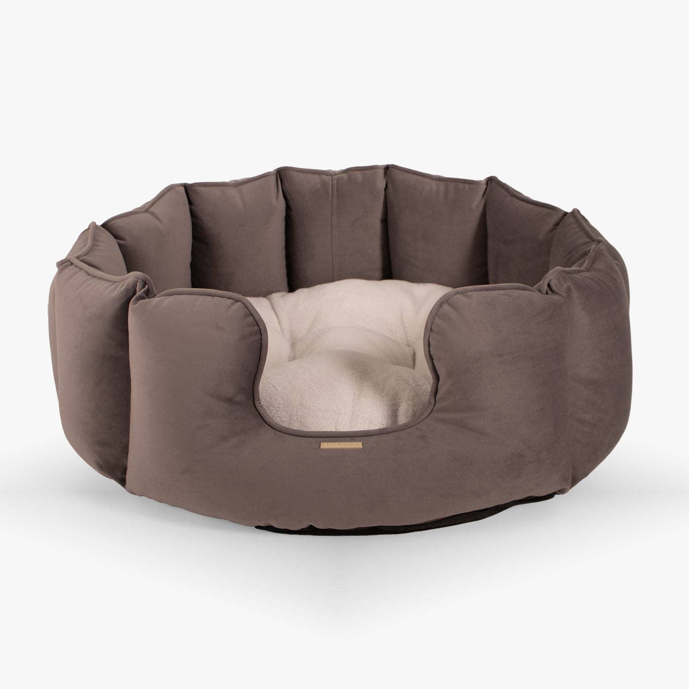 High Wall Bed For Dogs in Silt Velvet for wholesale on Faire3