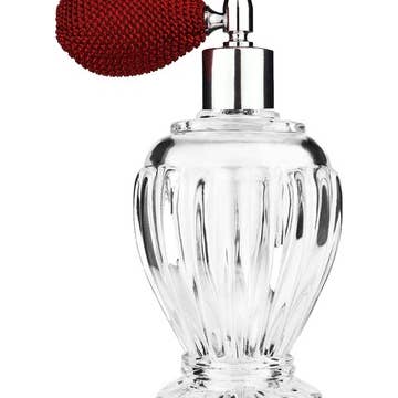 Best Bottles - Wholesale Spray Bottle - Diva Glass Bottle with Bulb Sprayer-100ml (Multiple Colors)