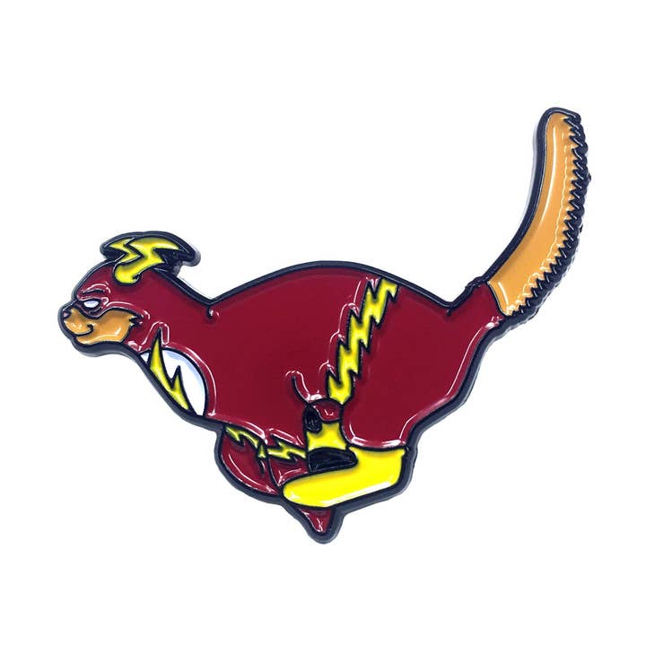 Perno smaltato Fast Cat per la vendita all'ingrosso da parte di Kolorspun Pins