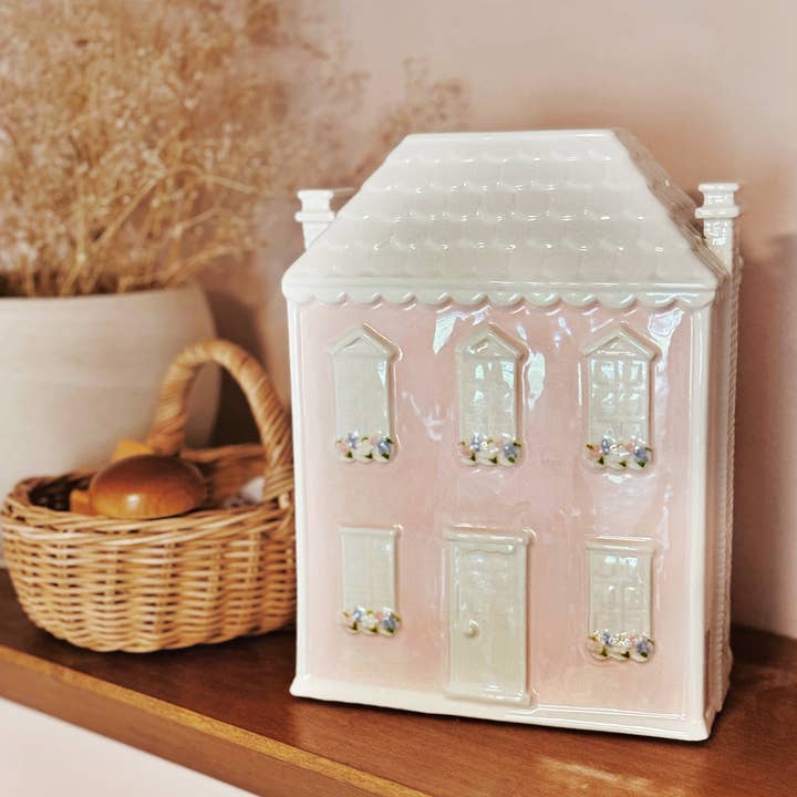 Child To Cherish® - Wholesale Money/Piggy Bank - Kids & Baby - Dolly’s Ceramic Pink House2