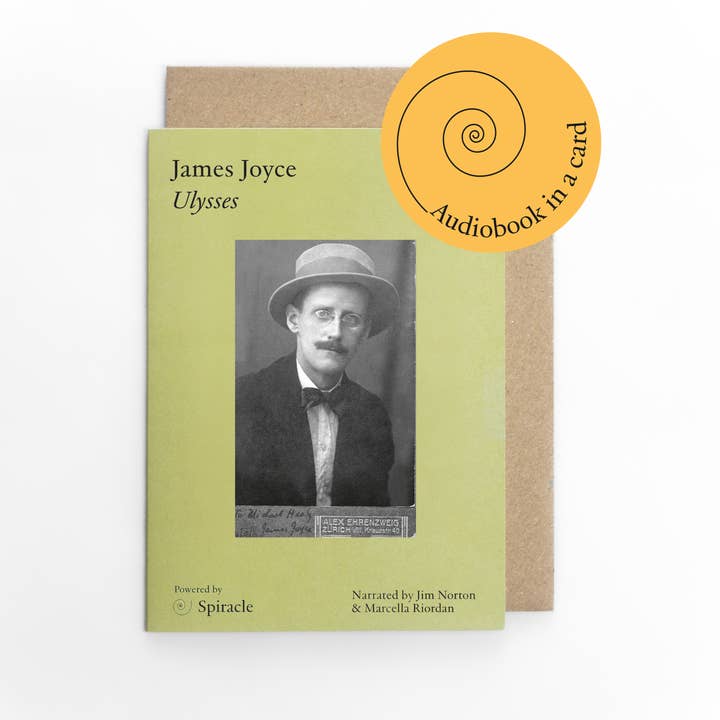 Audiobook in a Card: Ulysses by James Joyce for wholesale by Spiracle Audiobooks