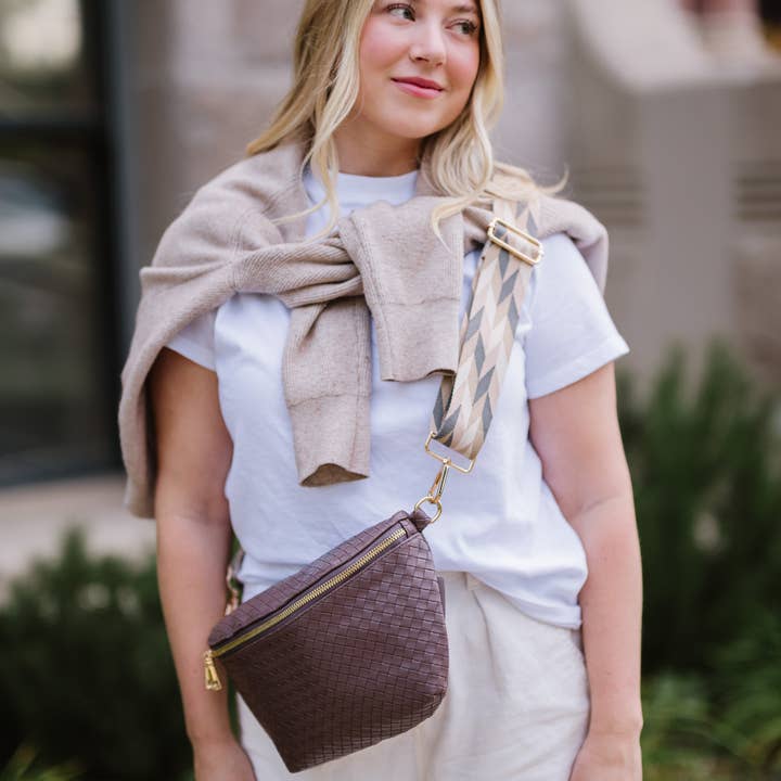 modern and chic - Wholesale Belt Bag - Women's - Rory Crisscross Oversized Belt Bag12