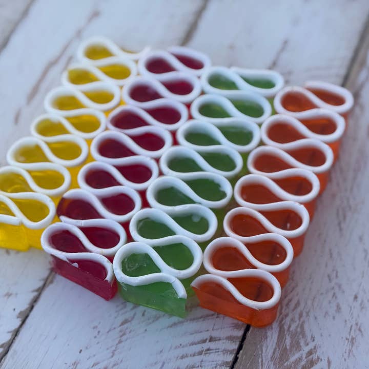 Ribbon Candy Glycerin Soap - 3 oz. for wholesale by Molly’s Apothecary