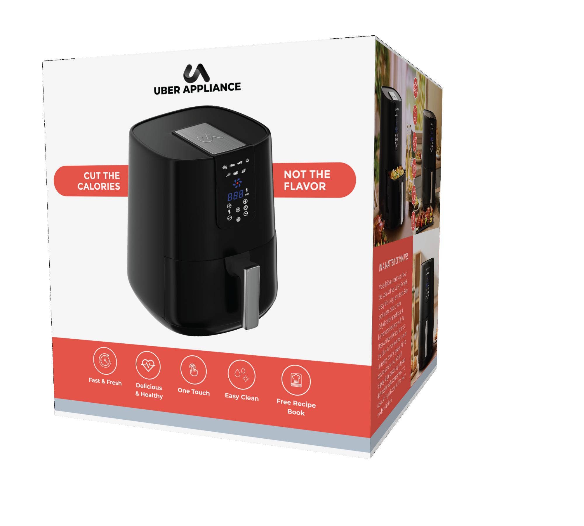 Uber Appliance - Vente Appareils électroménagers - Friteuse à air Uber XL Deluxe16