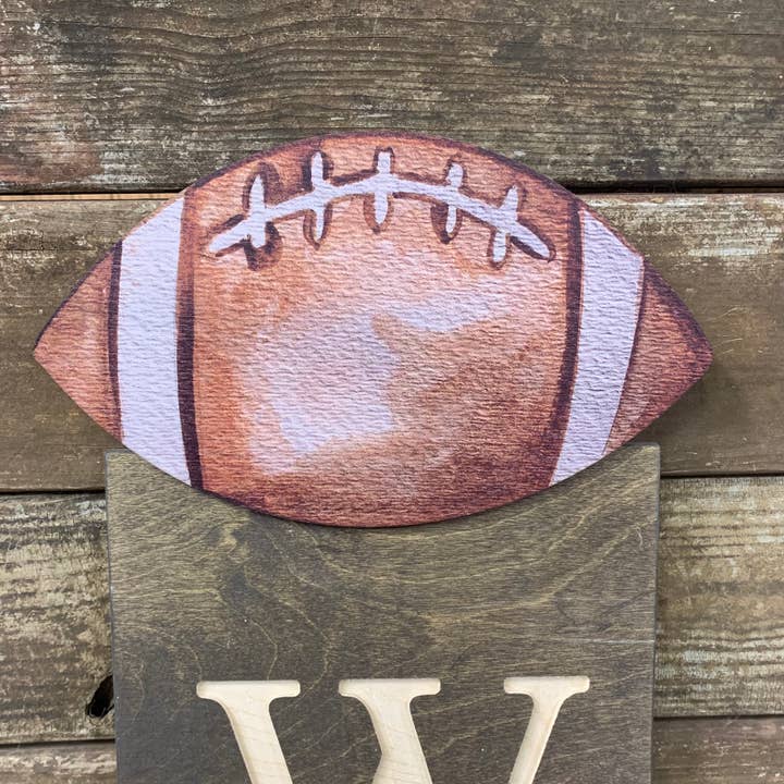 Football Topper for wholesale by Birch and Boulder LLC