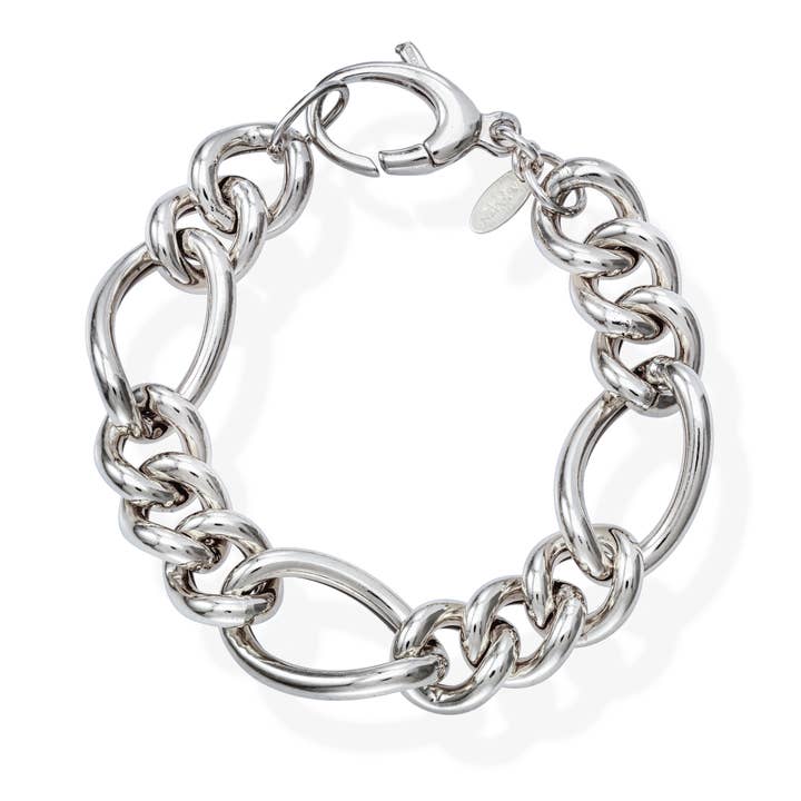 3 - 1 Groumette Chain Bracelet In Sterling Silver for wholesale by Amen Gioielli
