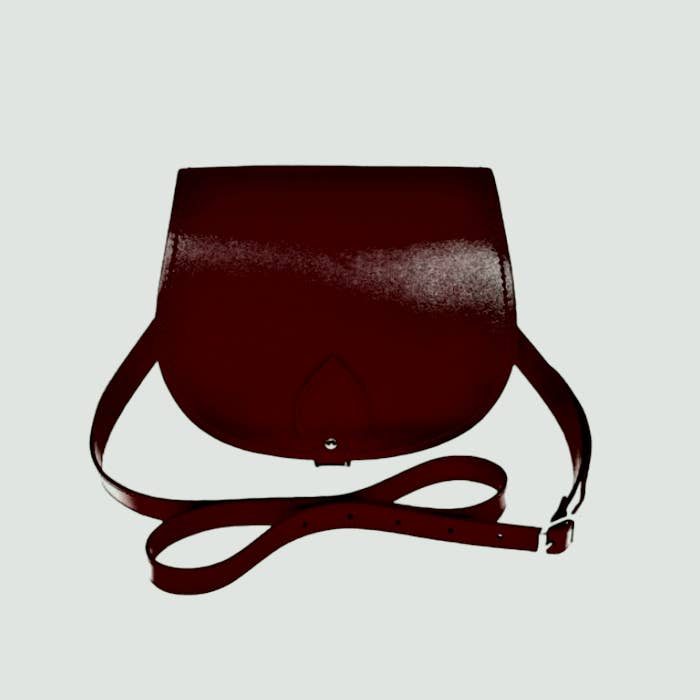 Zatchels - Wholesale Crossbody Bag - Women's - Handmade Leather Saddle Bag - Marsala Red1