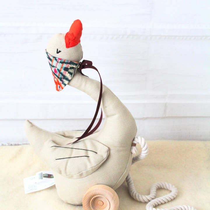 Vintage Blue Lady Market Goose for wholesale on Faire0