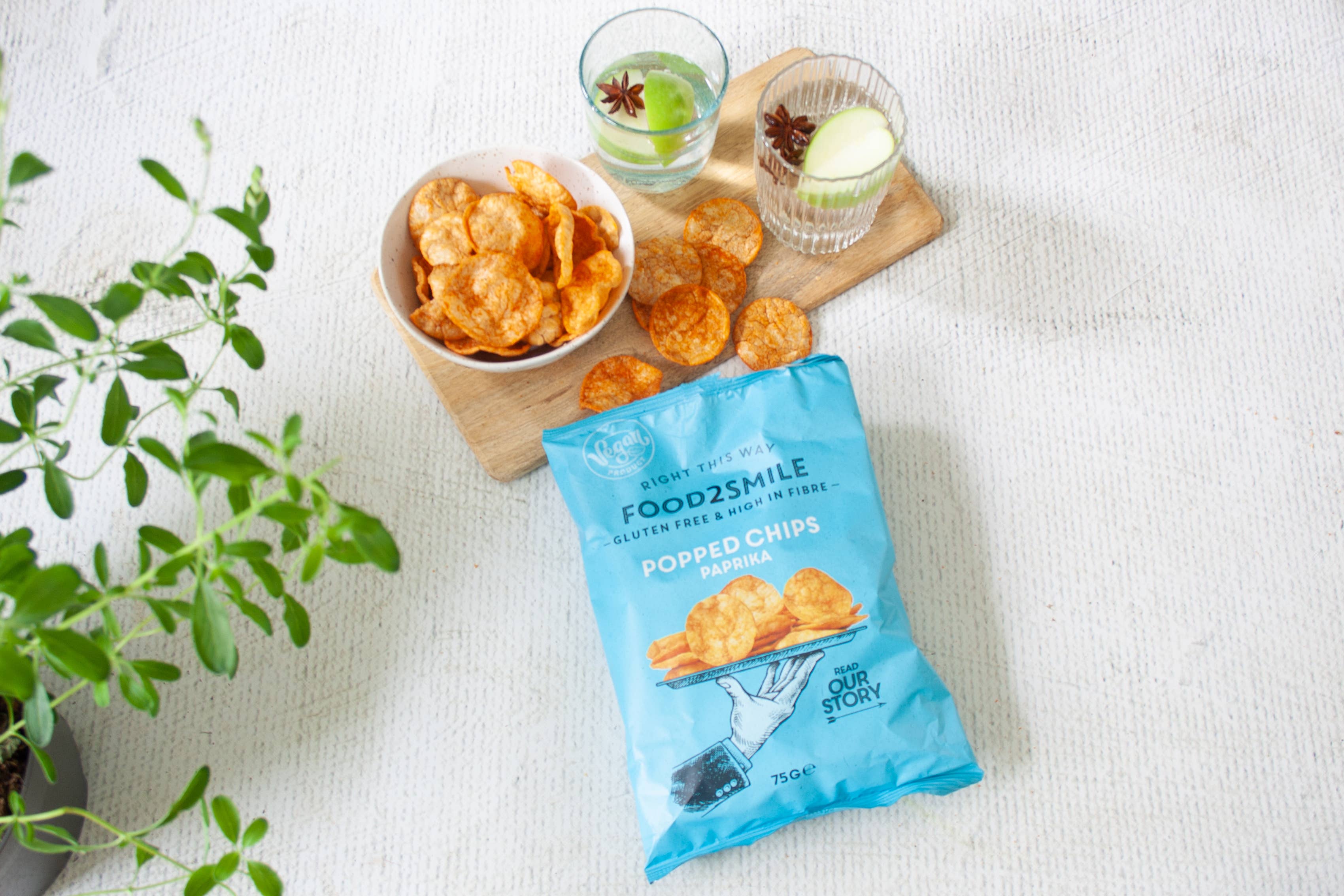 Food2Smile – Großhandel Chips – Paprika-Proteinchips | Popped Chips Paprika 21 x 25 g2