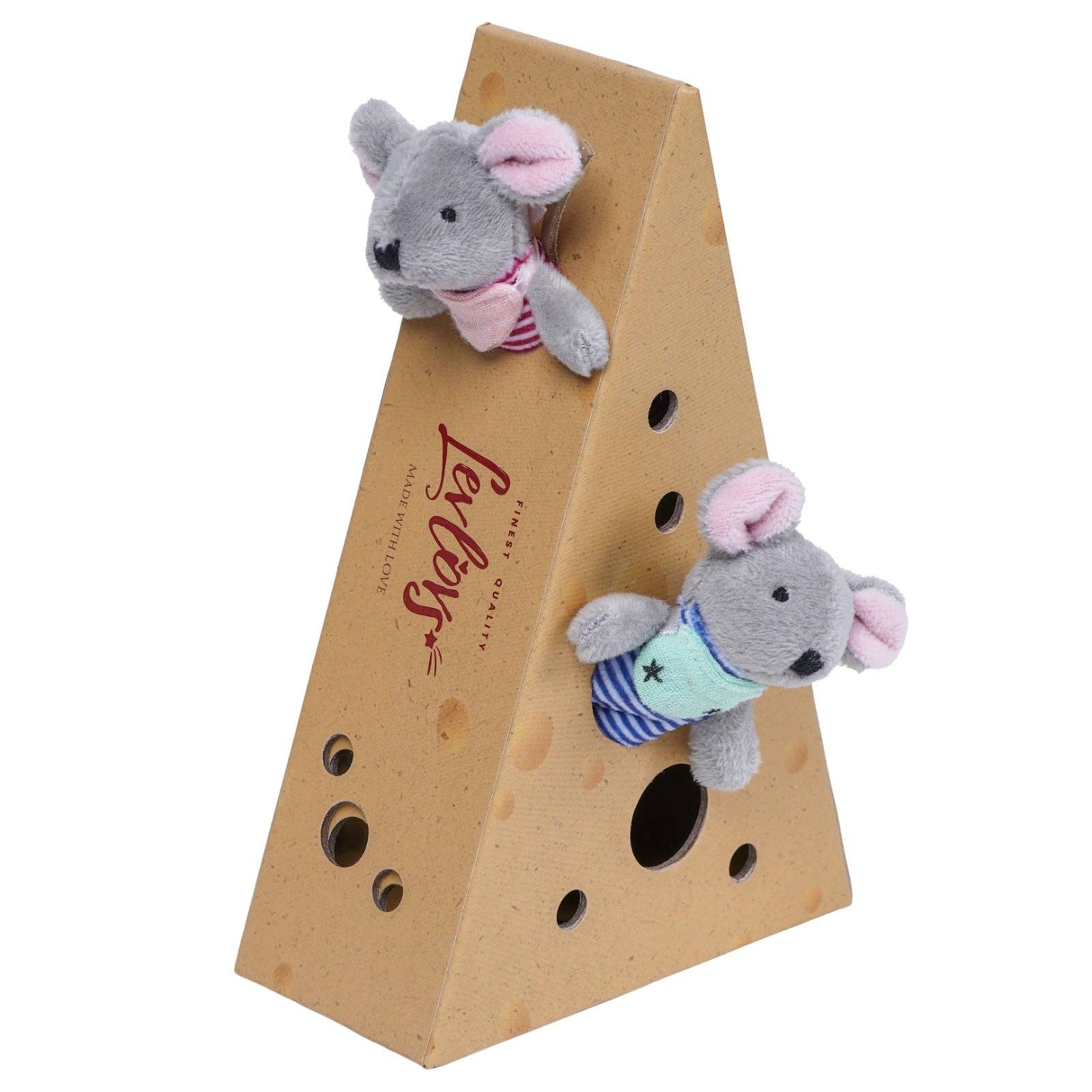 LEVLOVS - Wholesale Stuffed/Plush Toy - Kids & Baby - Fluffy Baby Mice in Cheese Box1