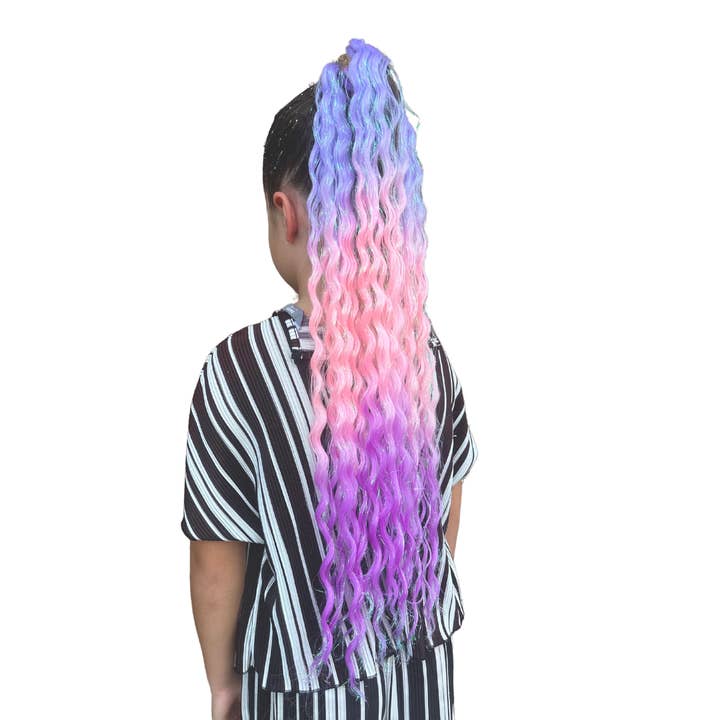 Poppet Locks - Vendita all'ingrosso Extension per capelli - Coda di Cavallo Ondulata - Lunga - Twilight Sparkle - 24"